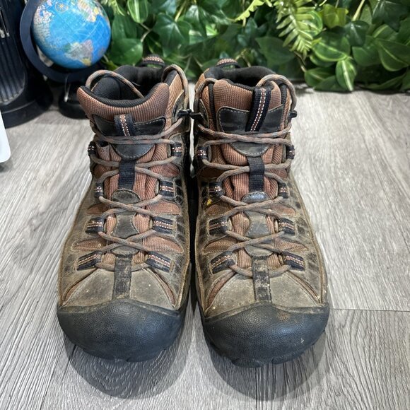 Keen Mens Targhee III Hiking Boot Size 9.5  Brown Leather Waterproof Mid Lace Up main image 10